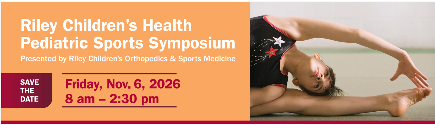 Riley Children's Health Pediatric Sports Symposium 2026 Banner